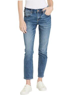 South Bay Straight Leg Jeans - Mid Rise Slim Fit Ankle Length Stretch Denim